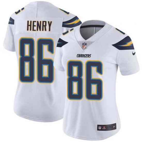 Nike Chargers #86 Hunter Henry White Womens Stitched NFL Vapor Untouchable Limited Jersey